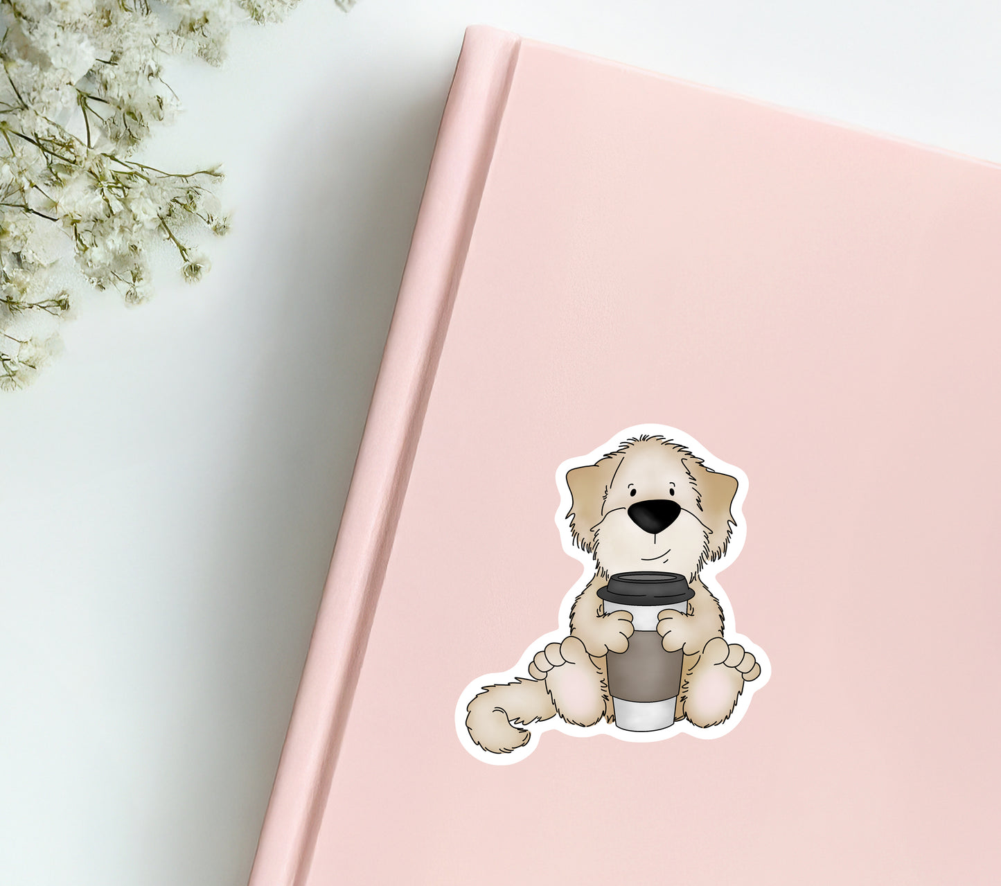 Puppy with Coffee