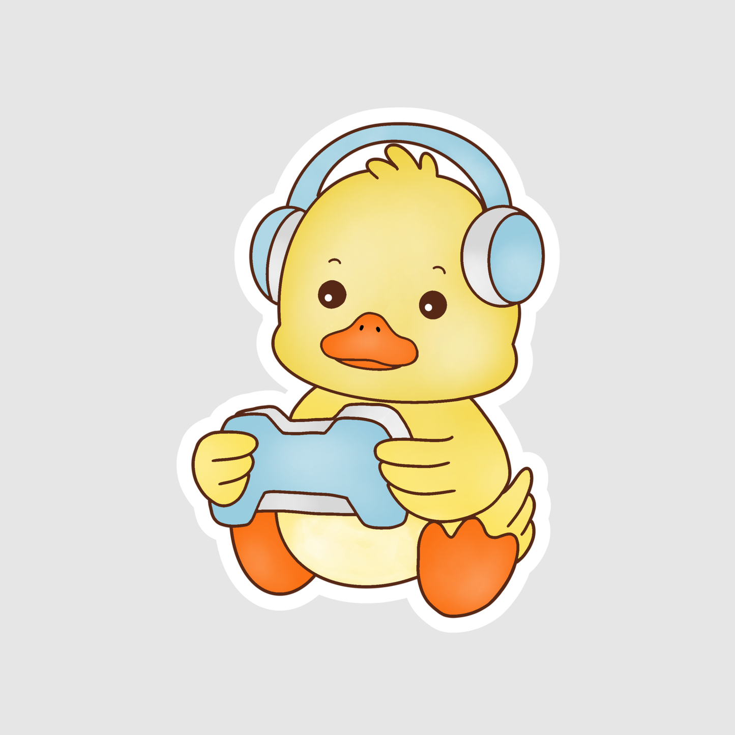 Chick Playing Game (Blue)