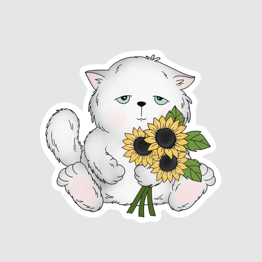 Flower Bouquet Cat