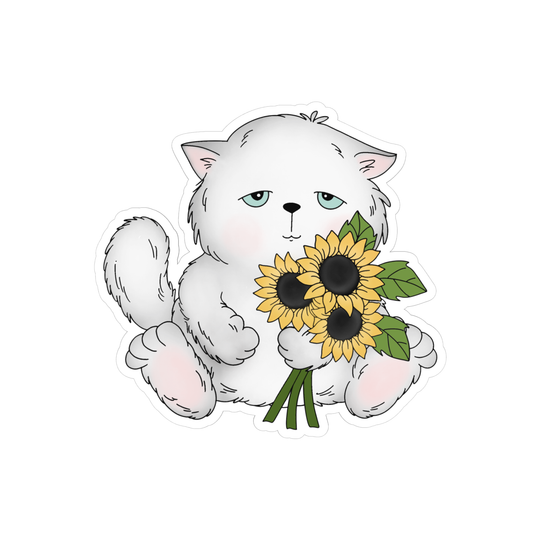 Flower Bouquet Cat