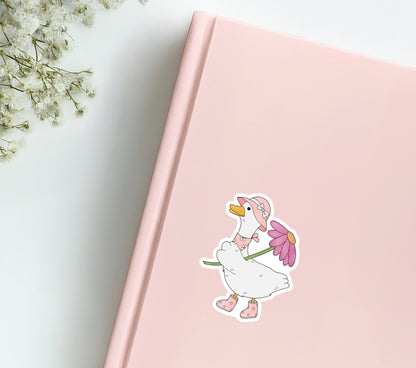 Silly Goose with Flower