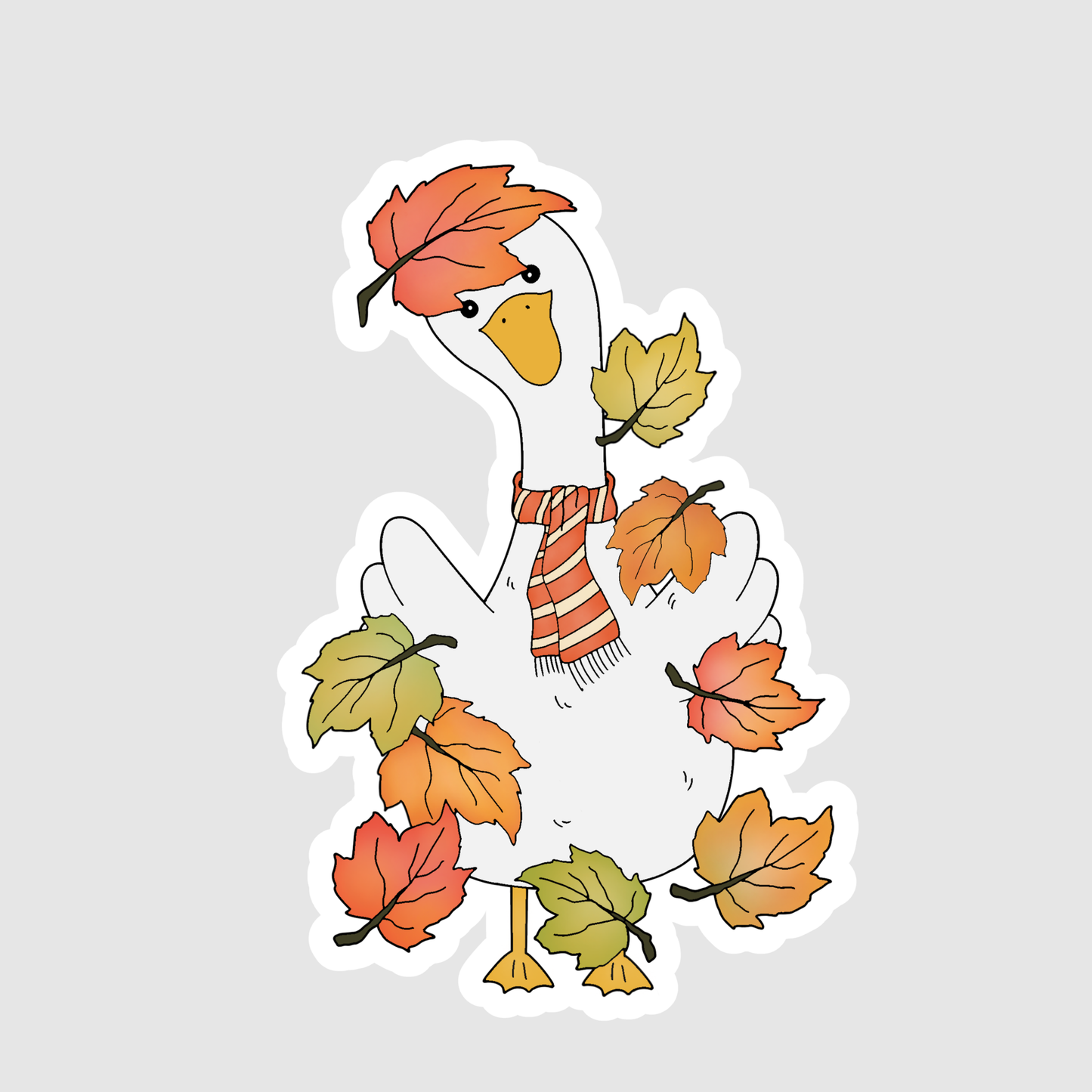Falling Leaves Silly Goose