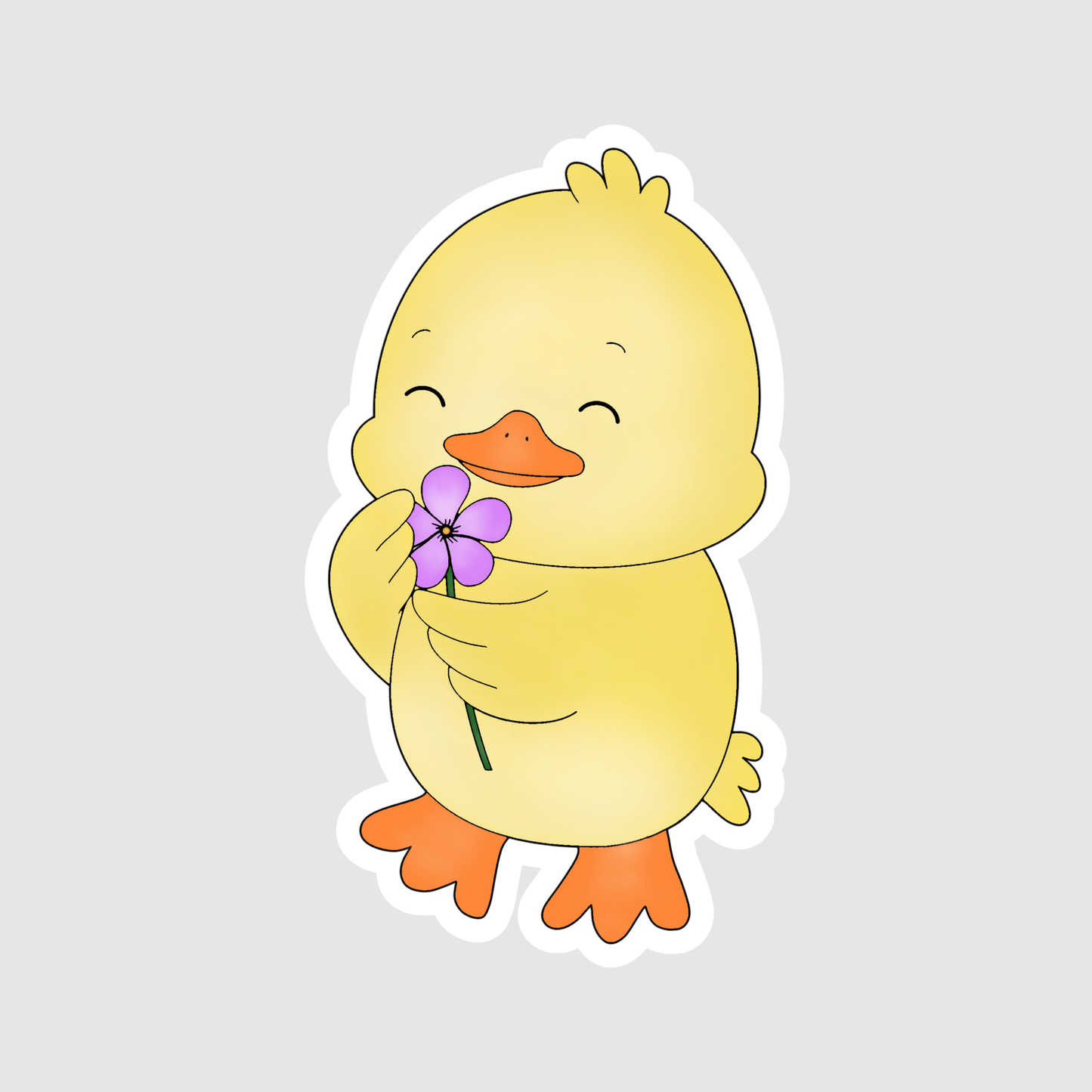 Little Duck with Flower