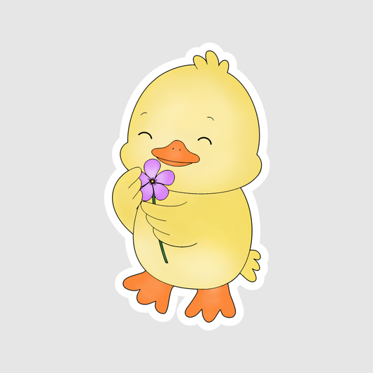 Little Duck with Flower