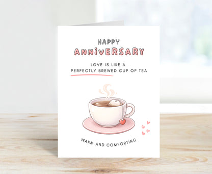 Anniversary Card, Perfectly Brewed