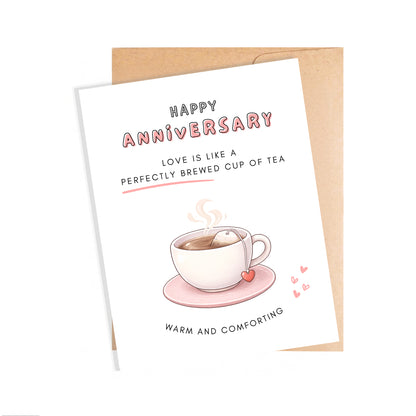 Anniversary Card, Perfectly Brewed