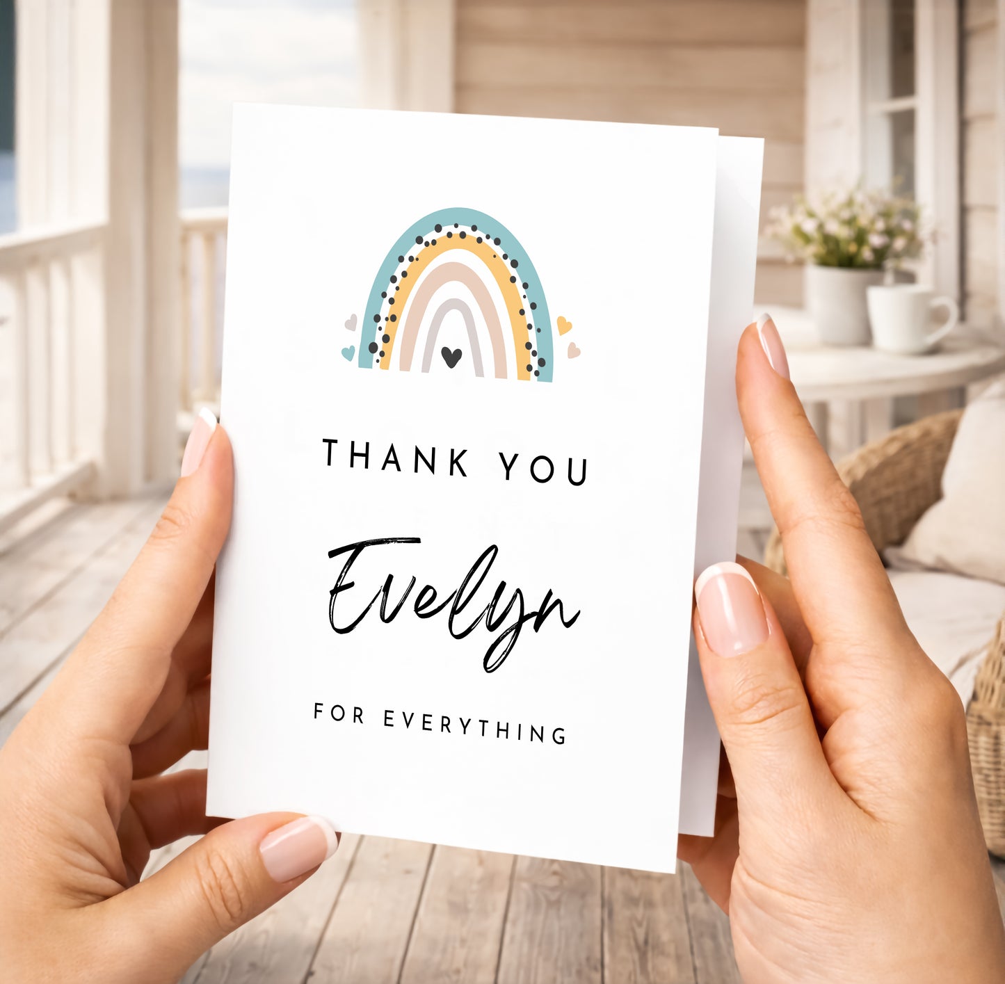 Personalized Thank You Card to Her