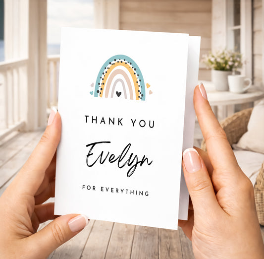 Personalized Thank You Card to Her