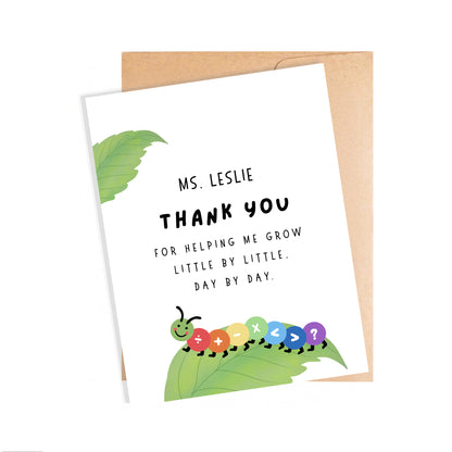 Personalized Thank You Teacher