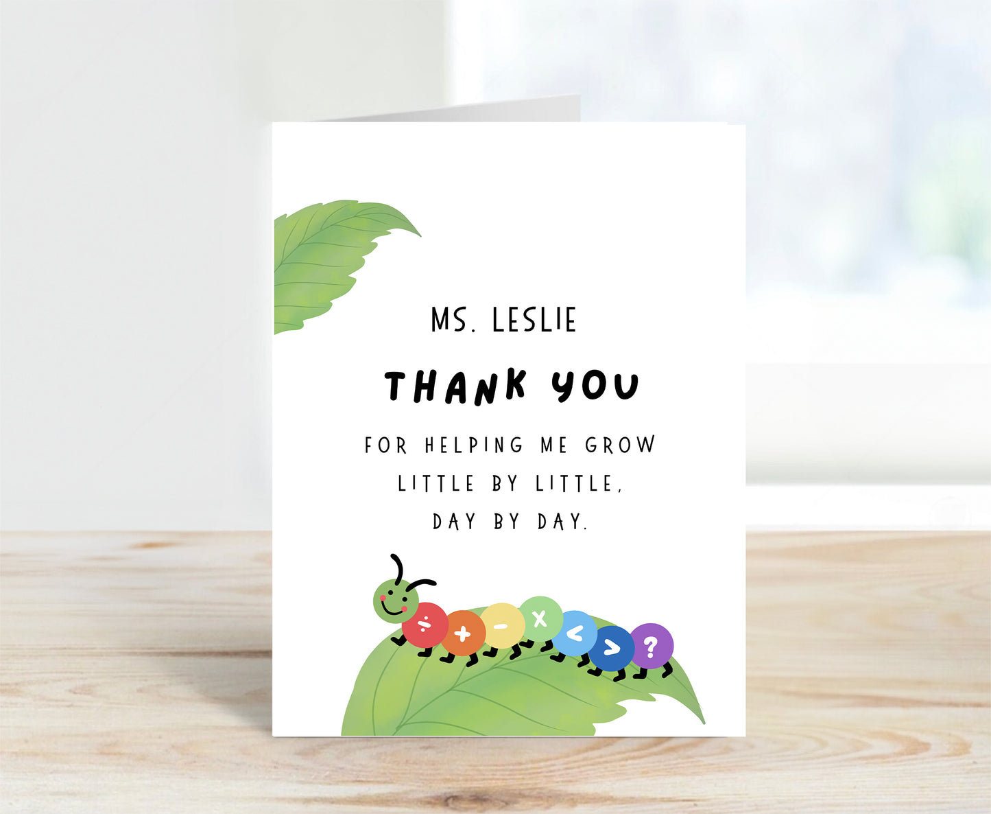 Personalized Thank You Teacher