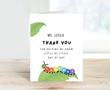 Personalized Thank You Teacher