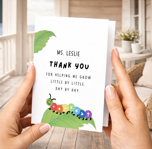 Personalized Thank You Teacher