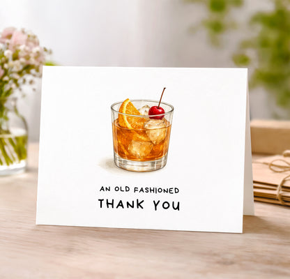 Thank You Card, Old Fashioned