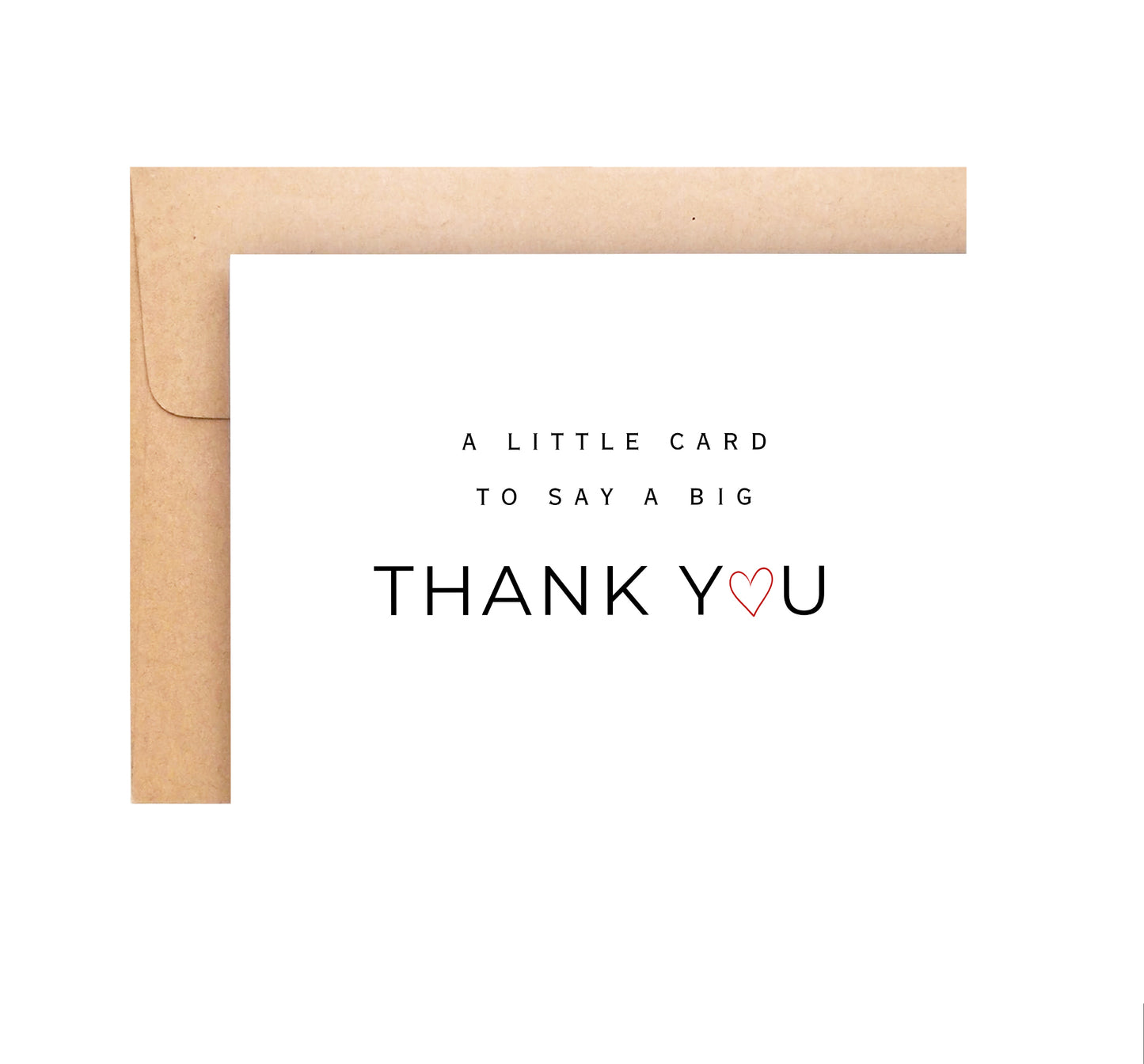 Thank You Card - A Little Card To Say A Big Thank You