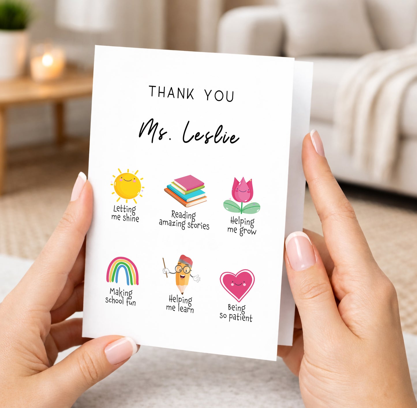 Personalized Thank You Teacher