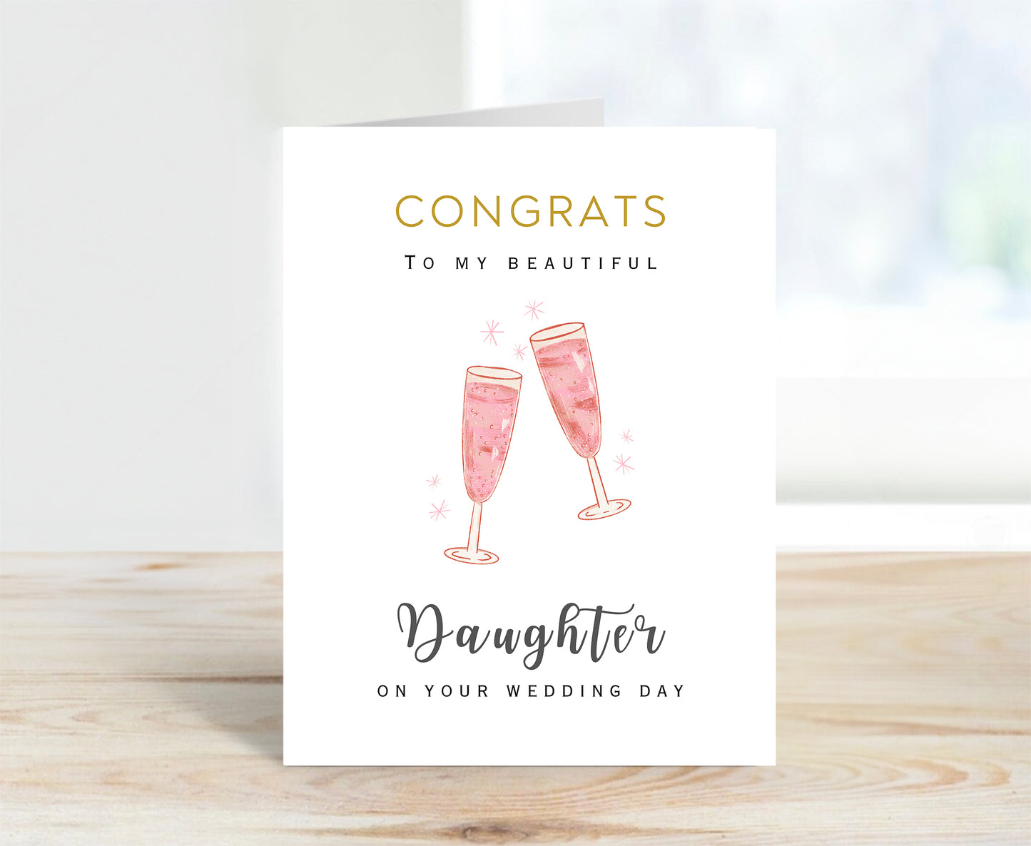 Wedding Card for Daughter