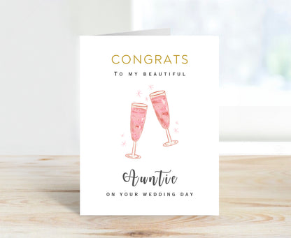 Wedding Card for Auntie