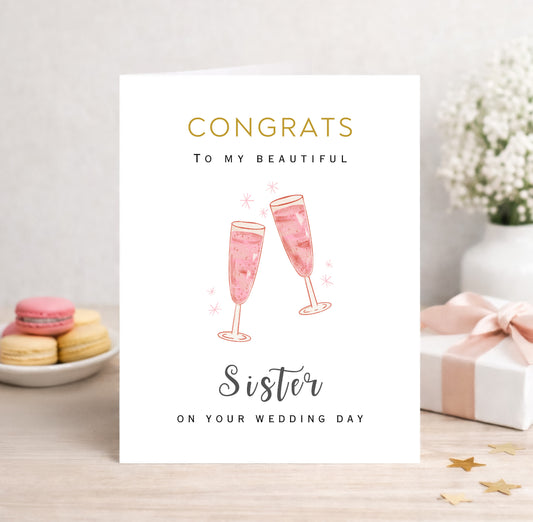 Wedding Card for Sister