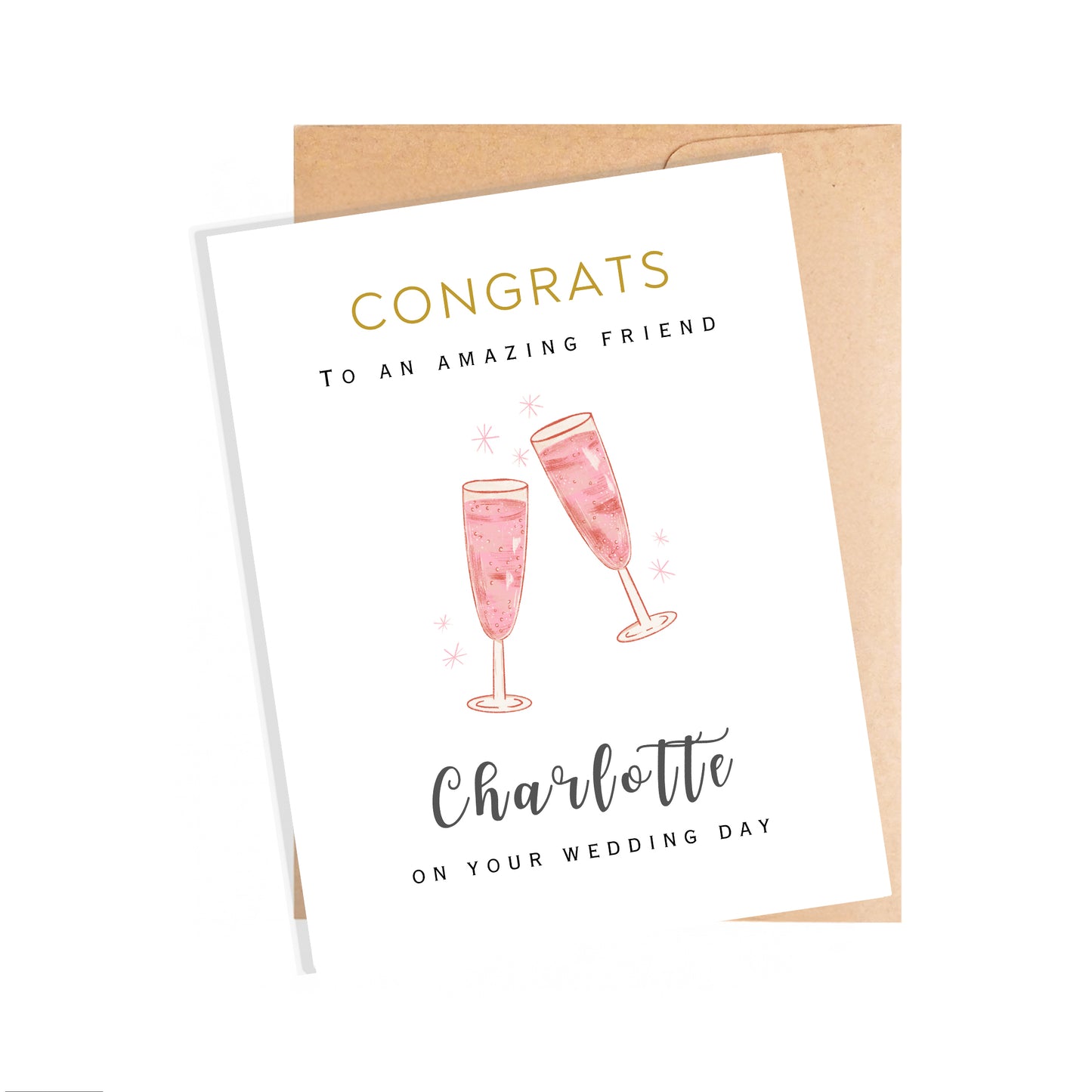 Personalized Wedding Card for Friend
