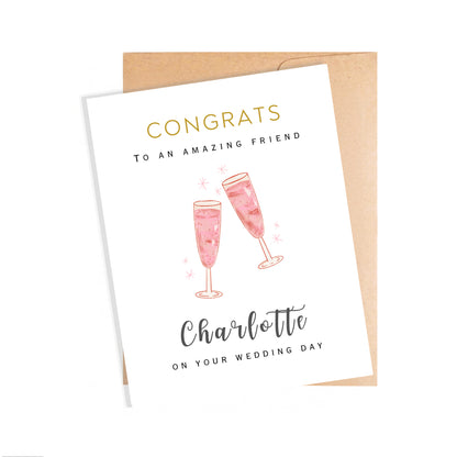Personalized Wedding Card for Friend