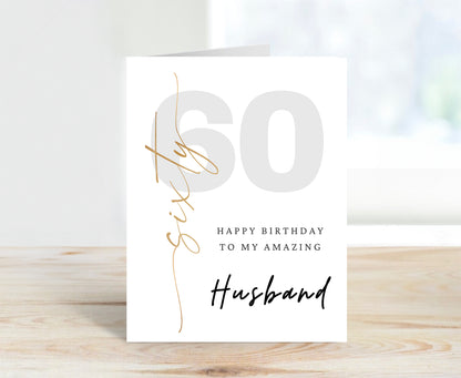 60th Birthday Card for Husband
