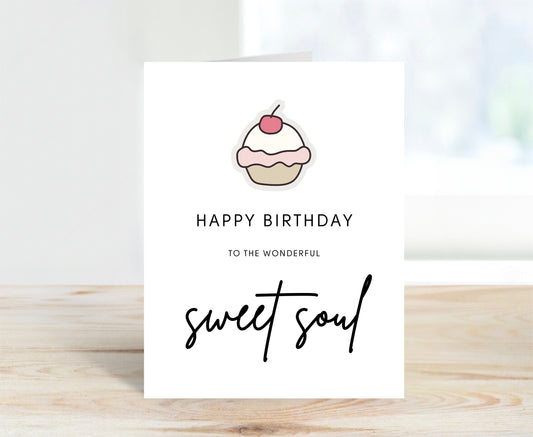 Personalized Birthday Card - Sweet Soul