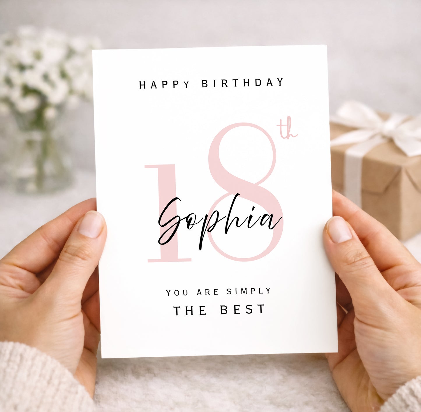 Personalized 18th Birthday Card
