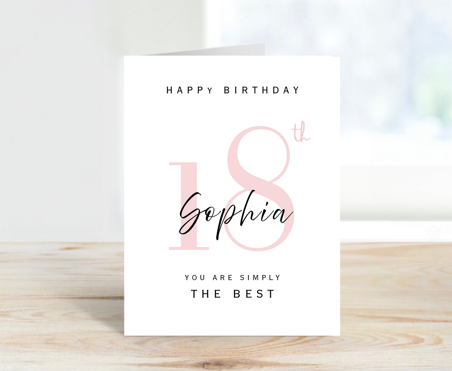 Personalized 18th Birthday Card