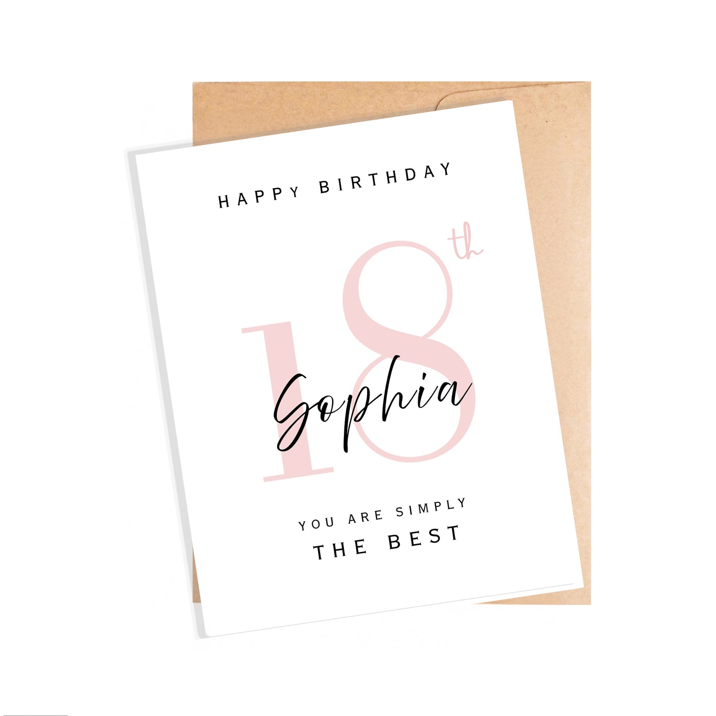 Personalized 18th Birthday Card