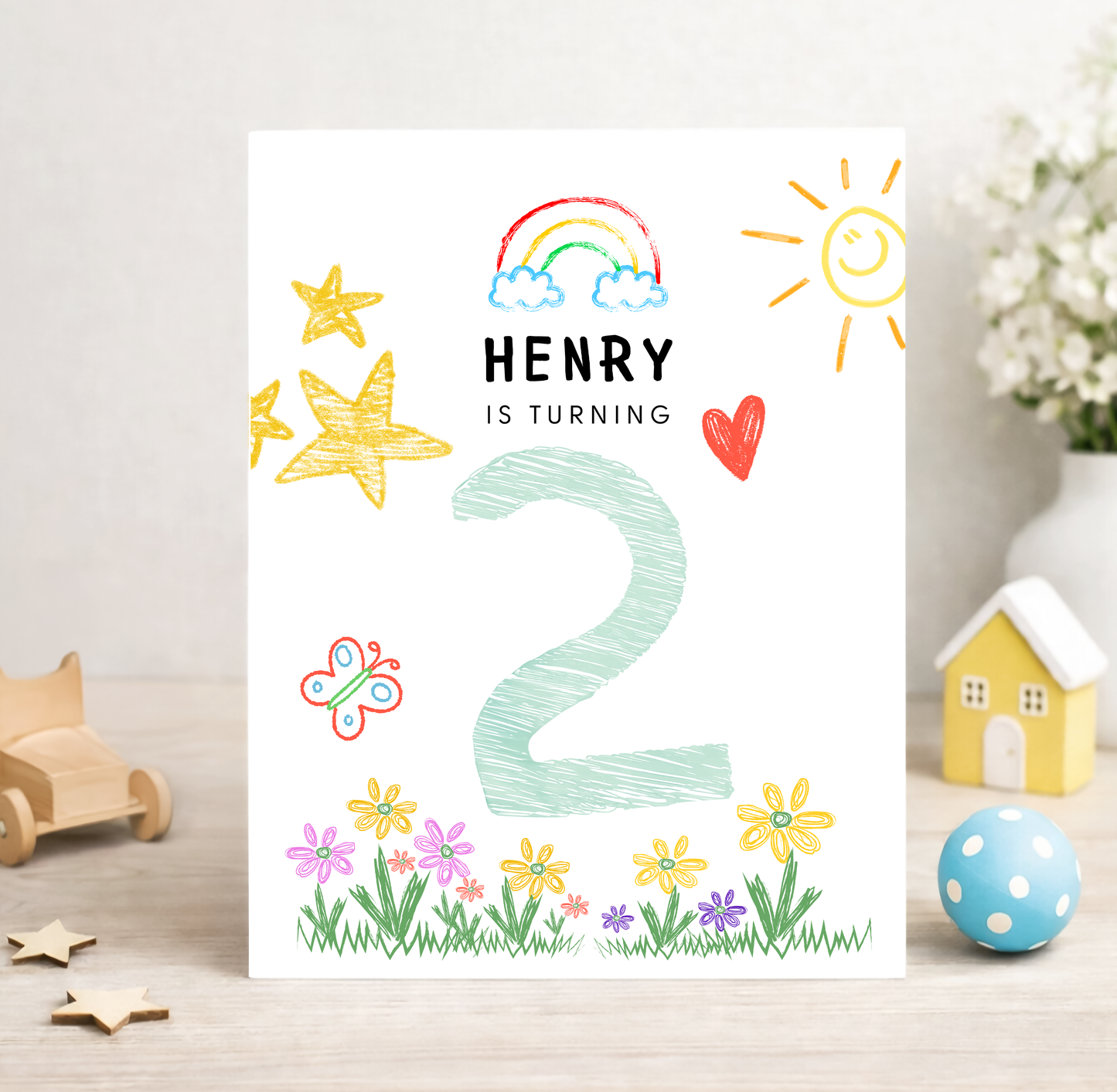 Personalized Turning 2 Years Old