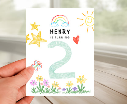 2 Years Old Happy Birthday