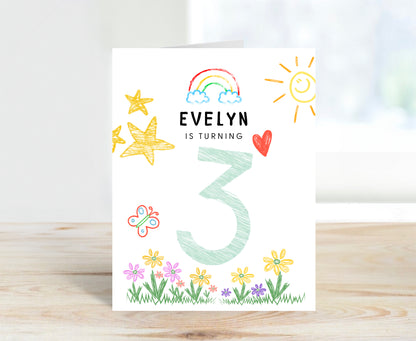 3 Years Old Happy Birthday