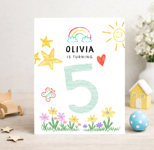 Personalized Turning 5 Years Old