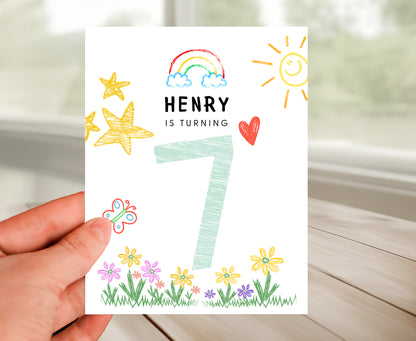7 Years Old Happy Birthday