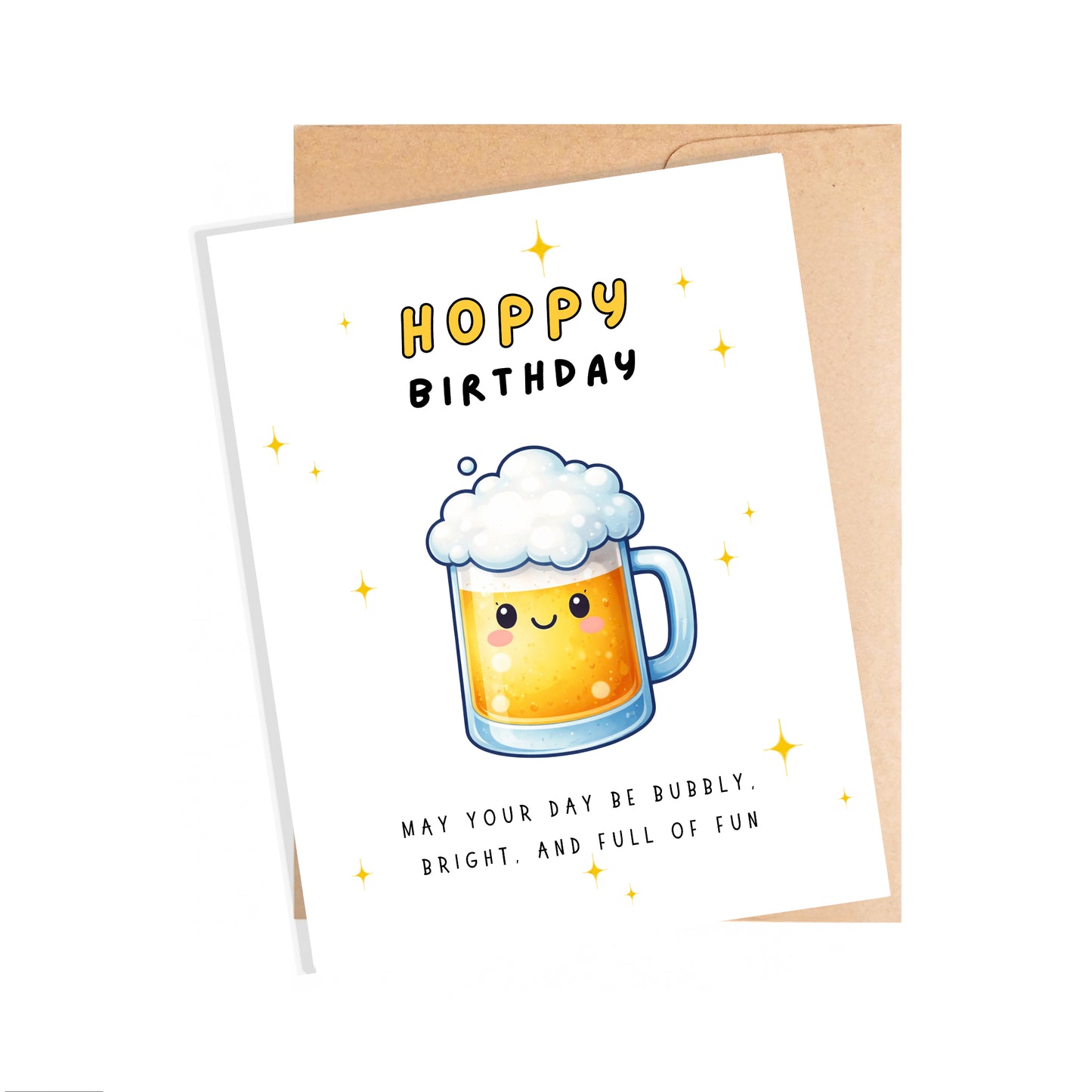 Birthday Card, Bubbly Bright