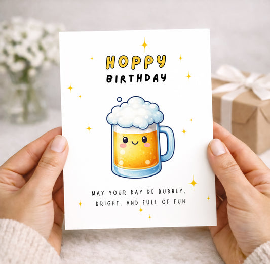 Birthday Card, Bubbly Bright