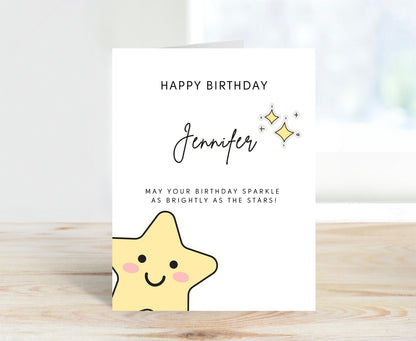 Personalized Birthday Card