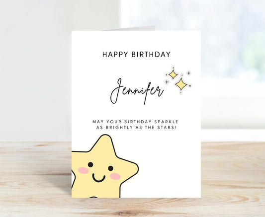 Personalized Birthday Card