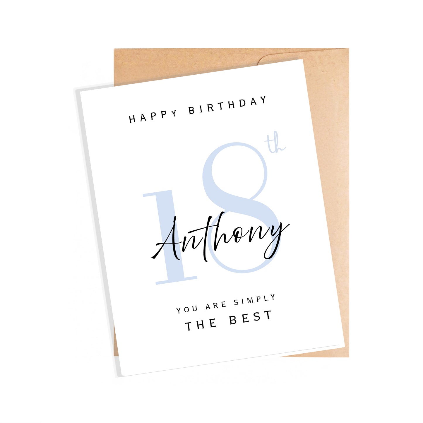 Personalized 18th Birthday Card