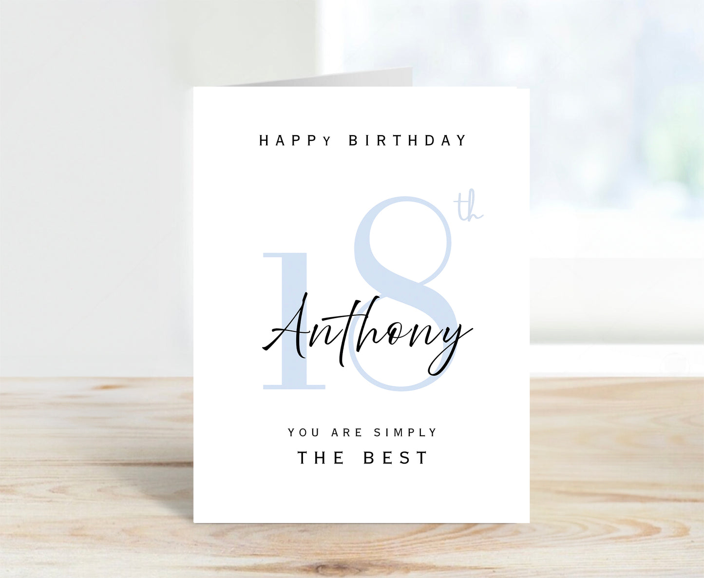 Personalized 18th Birthday Card