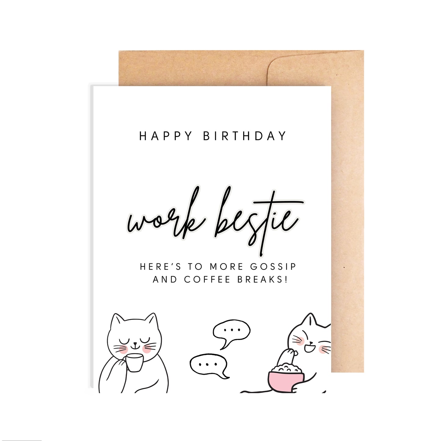 Happy Birthday Card to Work Bestie