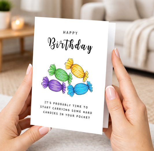 Birthday Card, Hard Candies