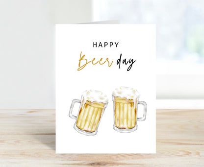 Happy Birthday Card - Beer-Day