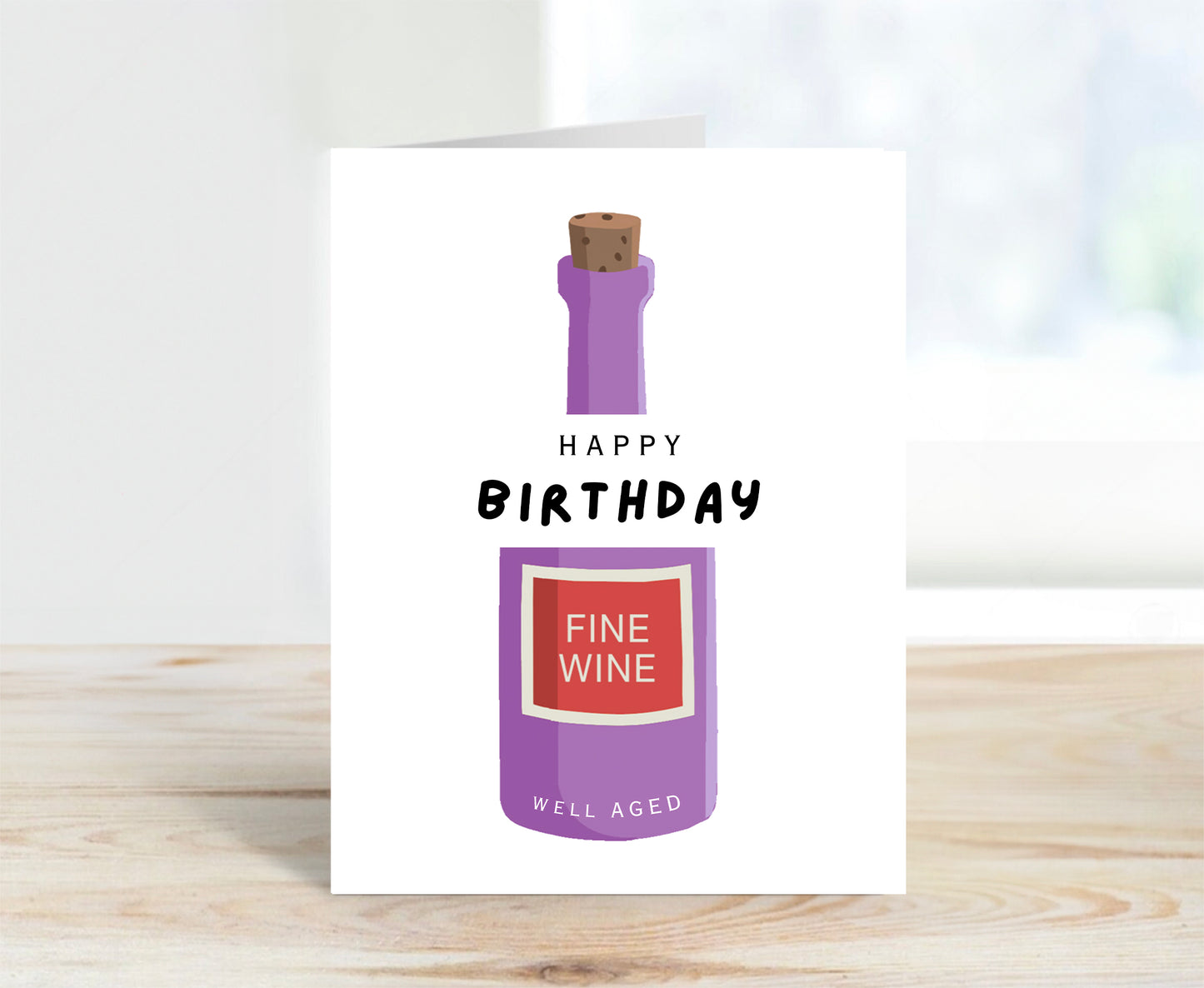 Birthday Card, Fine Wine
