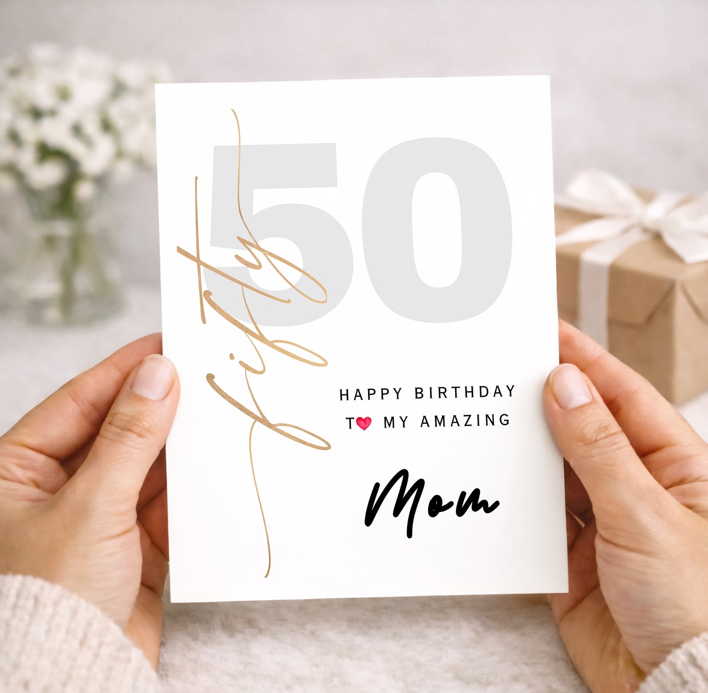 50th Birthday Card for Mom