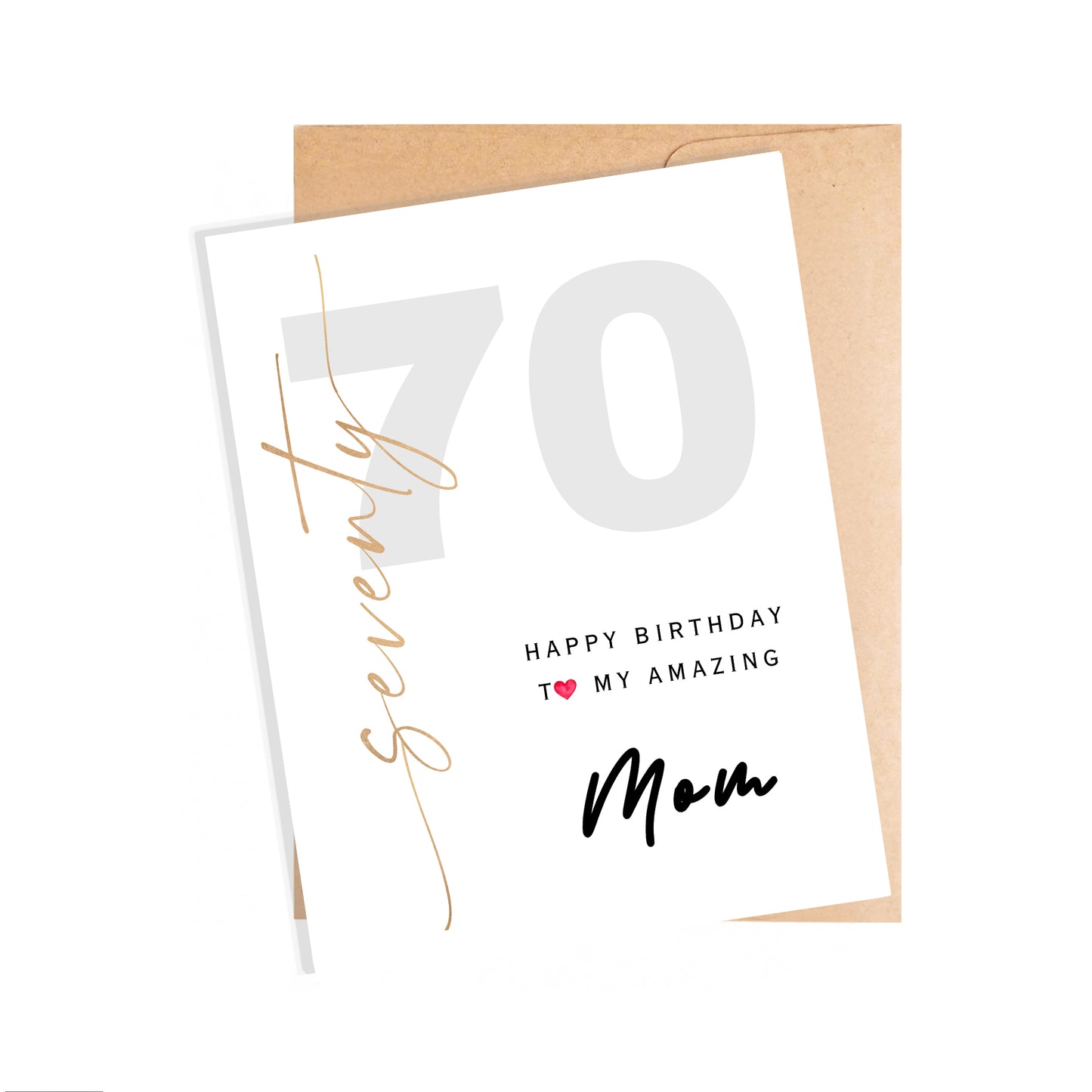 70th Birthday Card for Mom