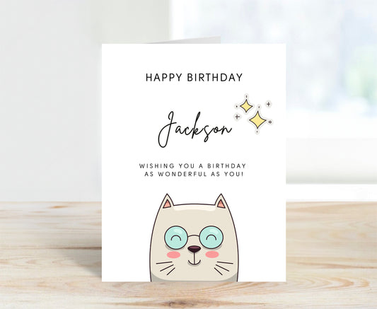 Personalized Birthday Card