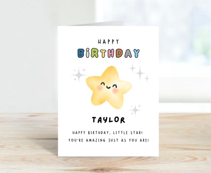 Personalized Birthday Card for Kids