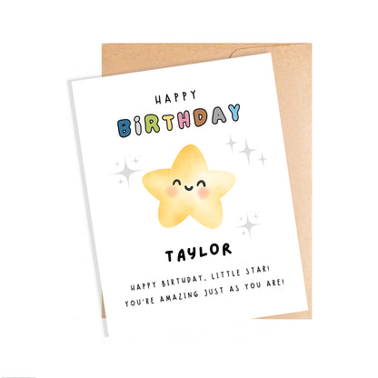 Personalized Birthday Card for Kids