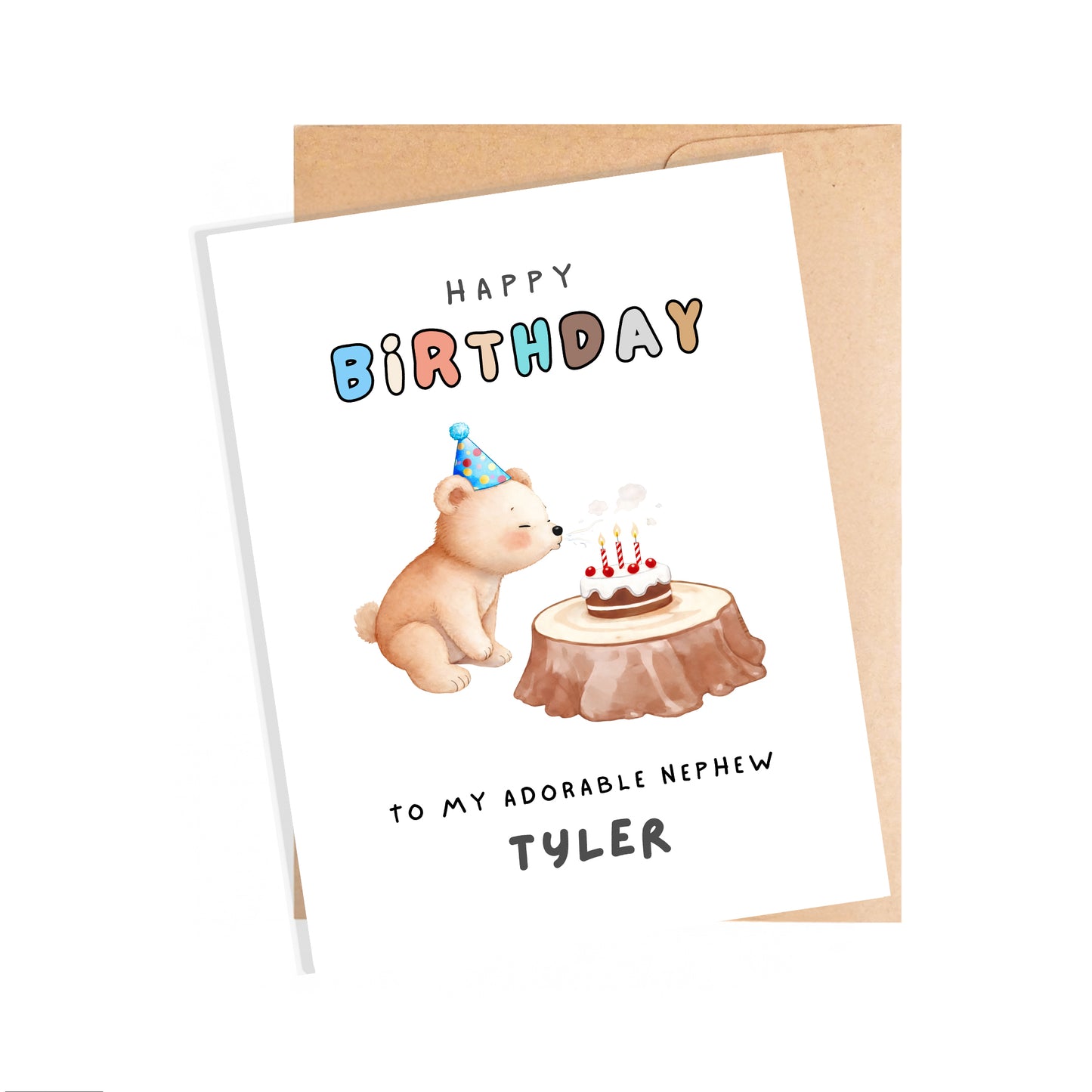 Personalized Birthday Card For Nephew